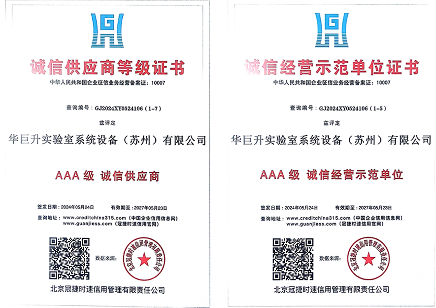 诚信经营示范单位证书